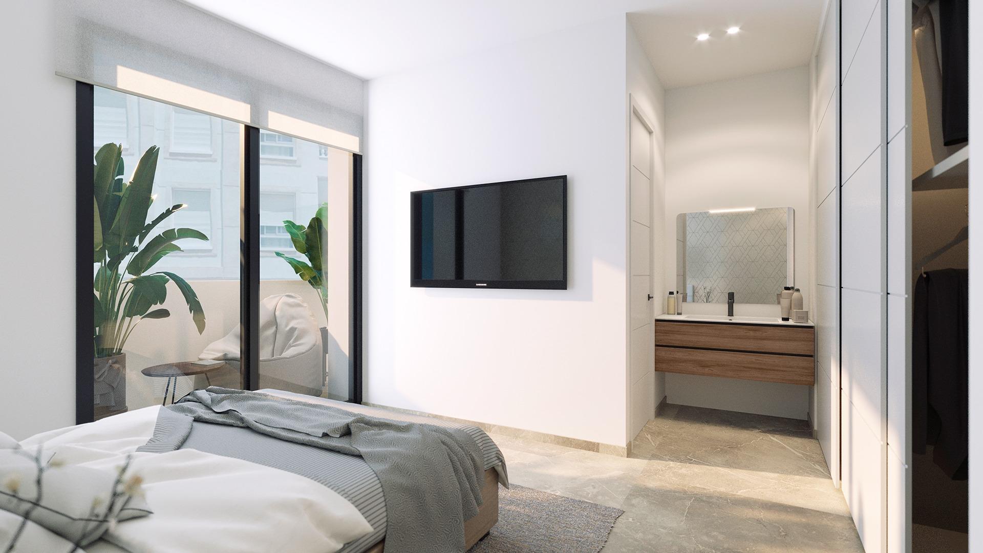 Luminous New Build 2 Bedroom Apartment with Terrace for Sale 250m from Playa del Cura, Torrevieja