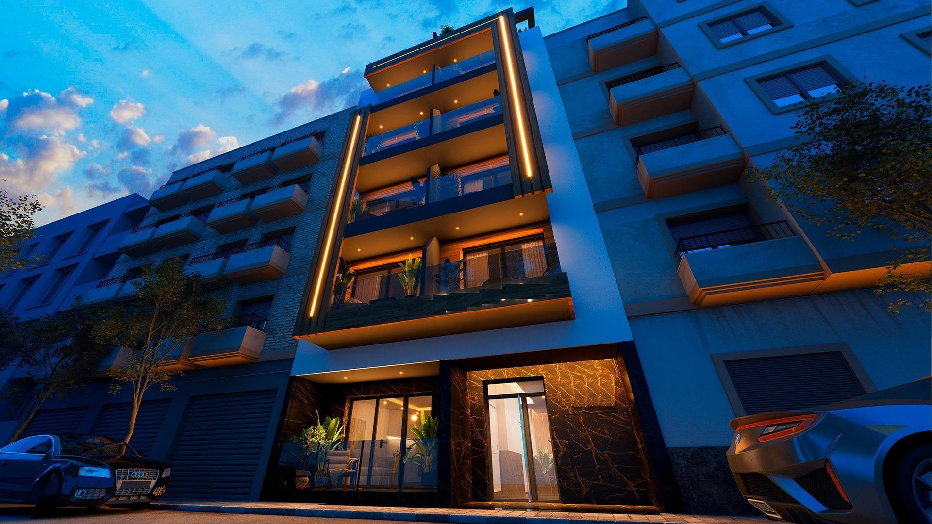 Stylish New Build 1 Bedroom Ground Floor Apartment for Sale 250m from Playa del Cura, Torrevieja