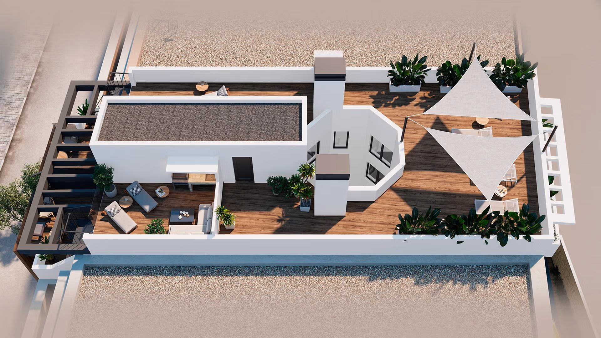 Modern-Apartments-Just-250m-from-Playa-del-Cura-in-Torrevieja-18 Penthouse neuf exclusif de 2 chambres avec solarium à vendre à 250 m de Playa del Cura, Torrevieja