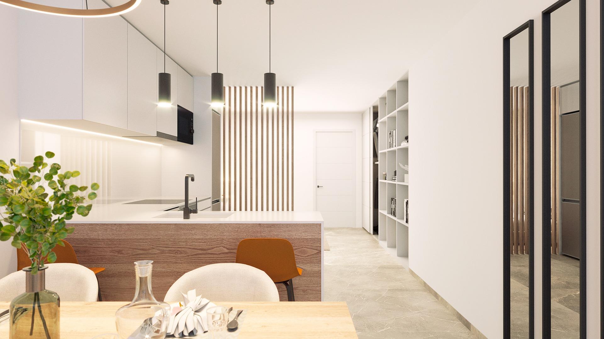 Stylish New Build 1 Bedroom Ground Floor Apartment for Sale 250m from Playa del Cura, Torrevieja