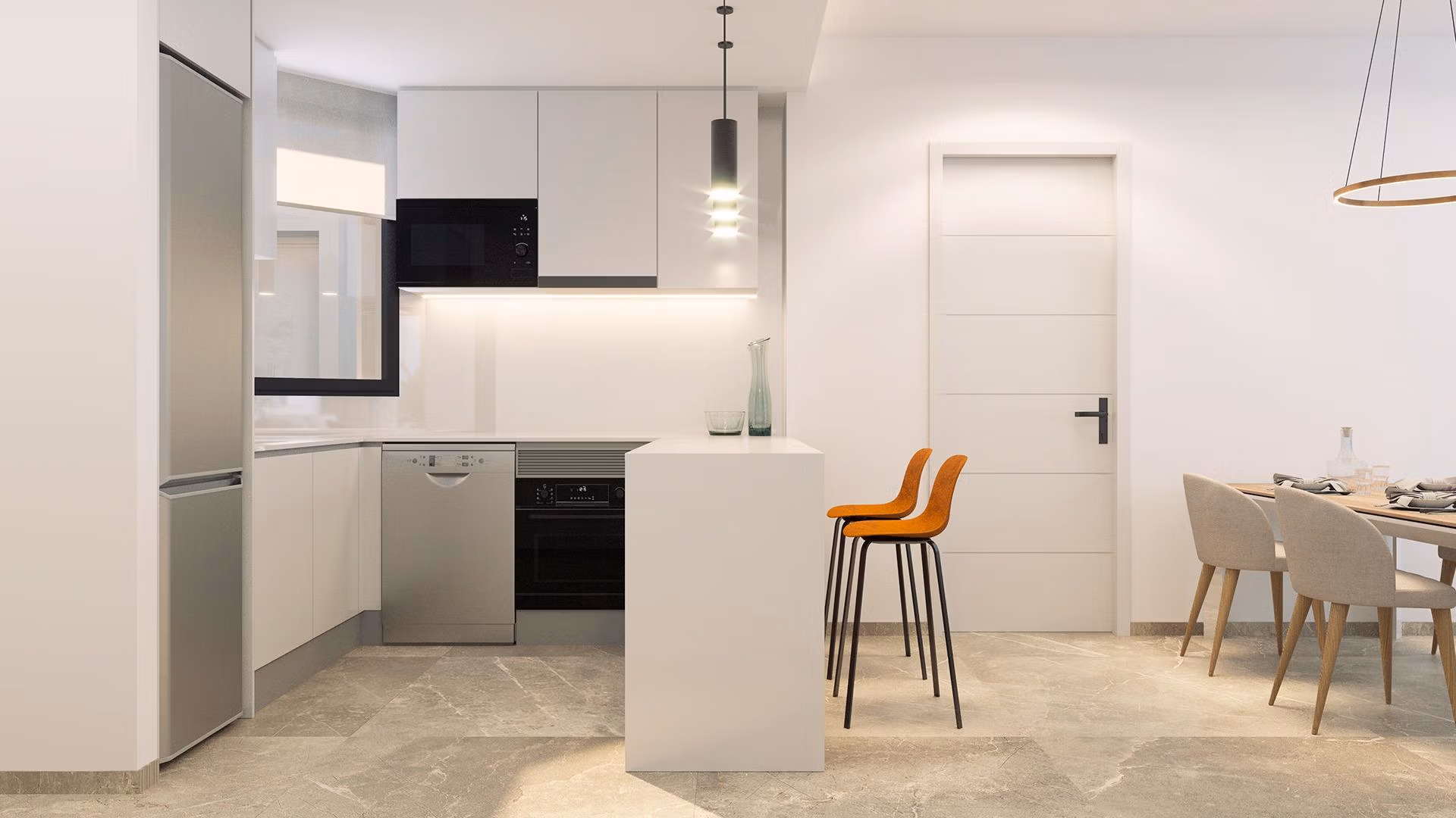 Modern-Apartments-Just-250m-from-Playa-del-Cura-in-Torrevieja-6 Penthouse neuf exclusif de 2 chambres avec solarium à vendre à 250 m de Playa del Cura, Torrevieja