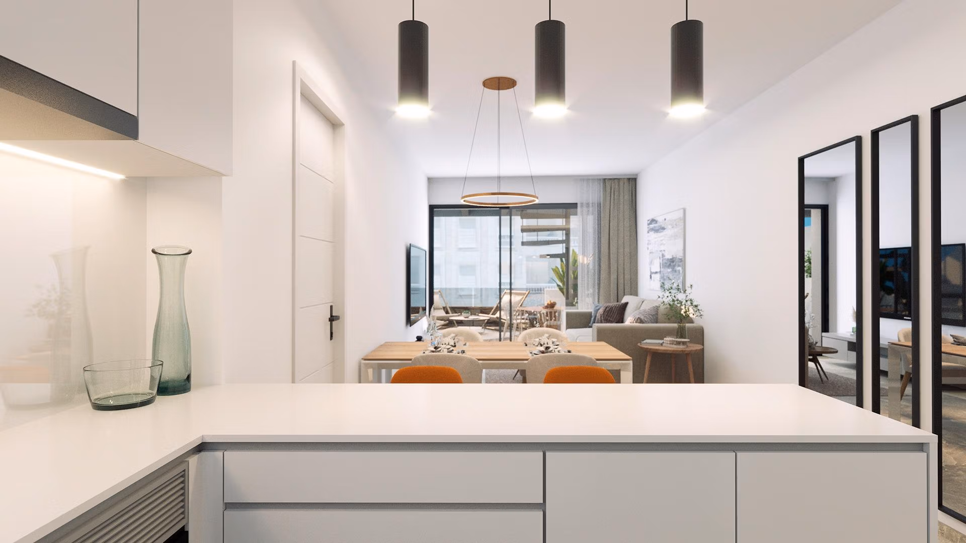 Modern-Apartments-Just-250m-from-Playa-del-Cura-in-Torrevieja-7 Penthouse neuf exclusif de 2 chambres avec solarium à vendre à 250 m de Playa del Cura, Torrevieja