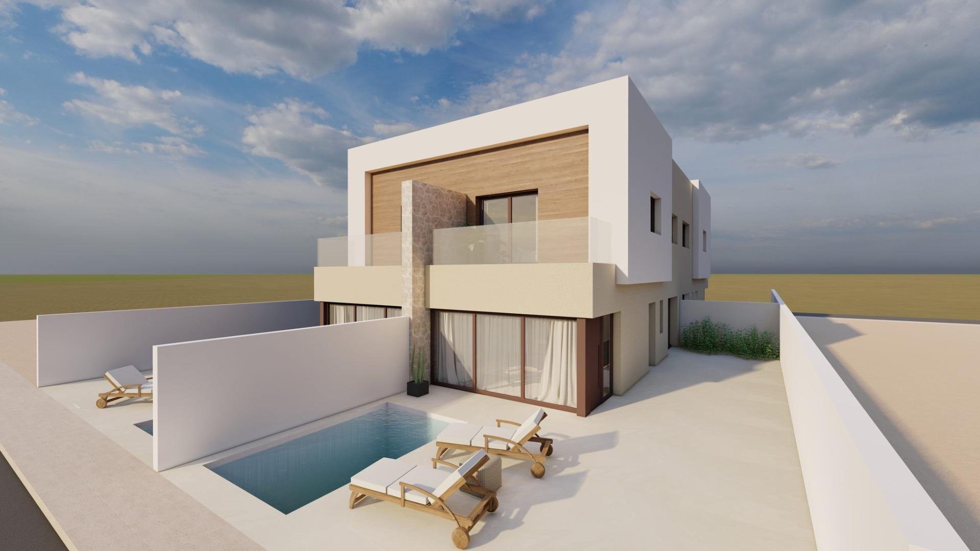 Modern-New-Build-Quad-Villas-with-Private-Pool-in-Santiago-de-la-Ribera-4 Contemporary New Build Quad Villa with Private Pool for Sale in Santiago de la Ribera