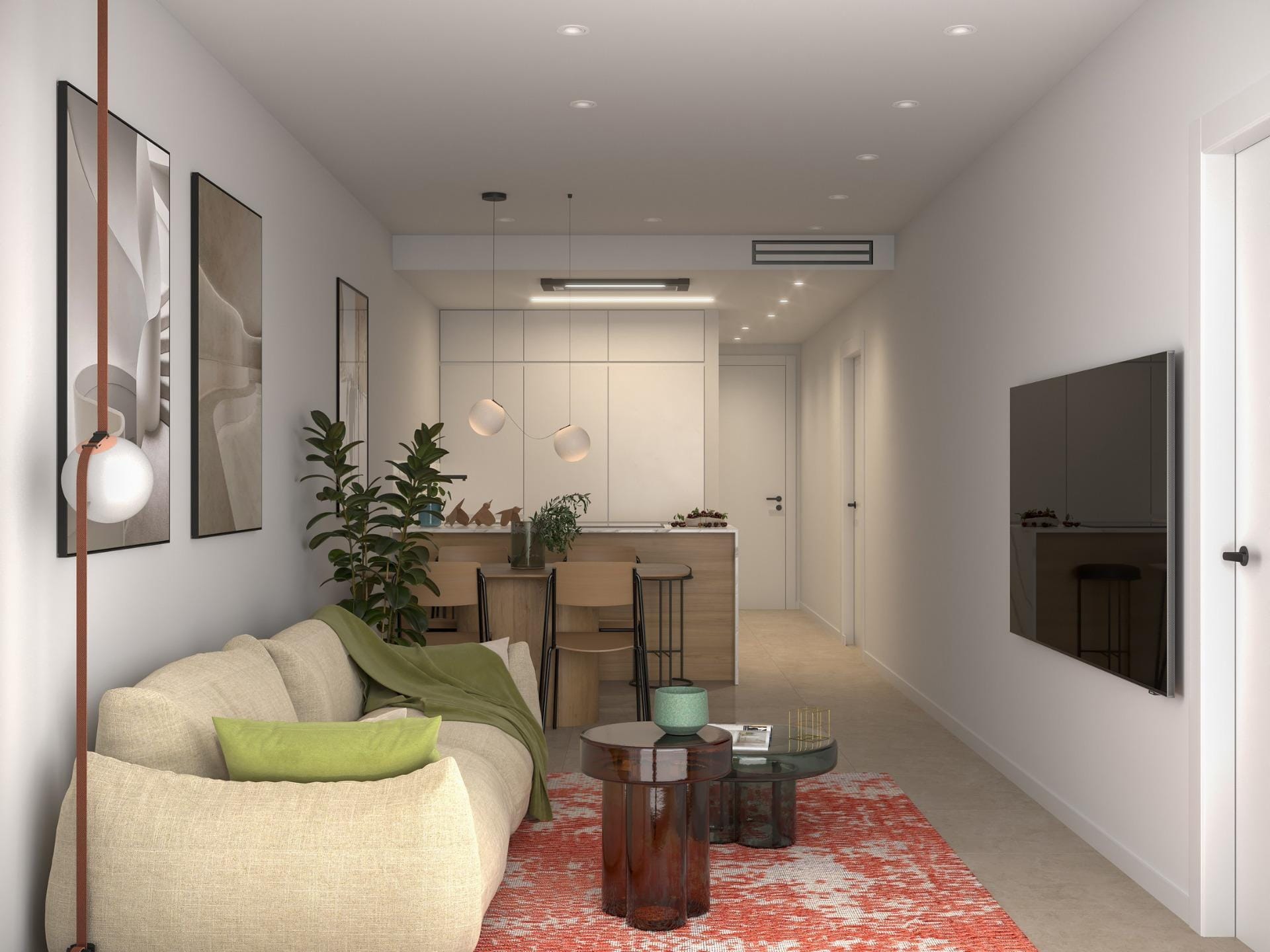 Attico arredato di nuova costruzione con 2 camere e solarium in vendita a La Marina, Elche