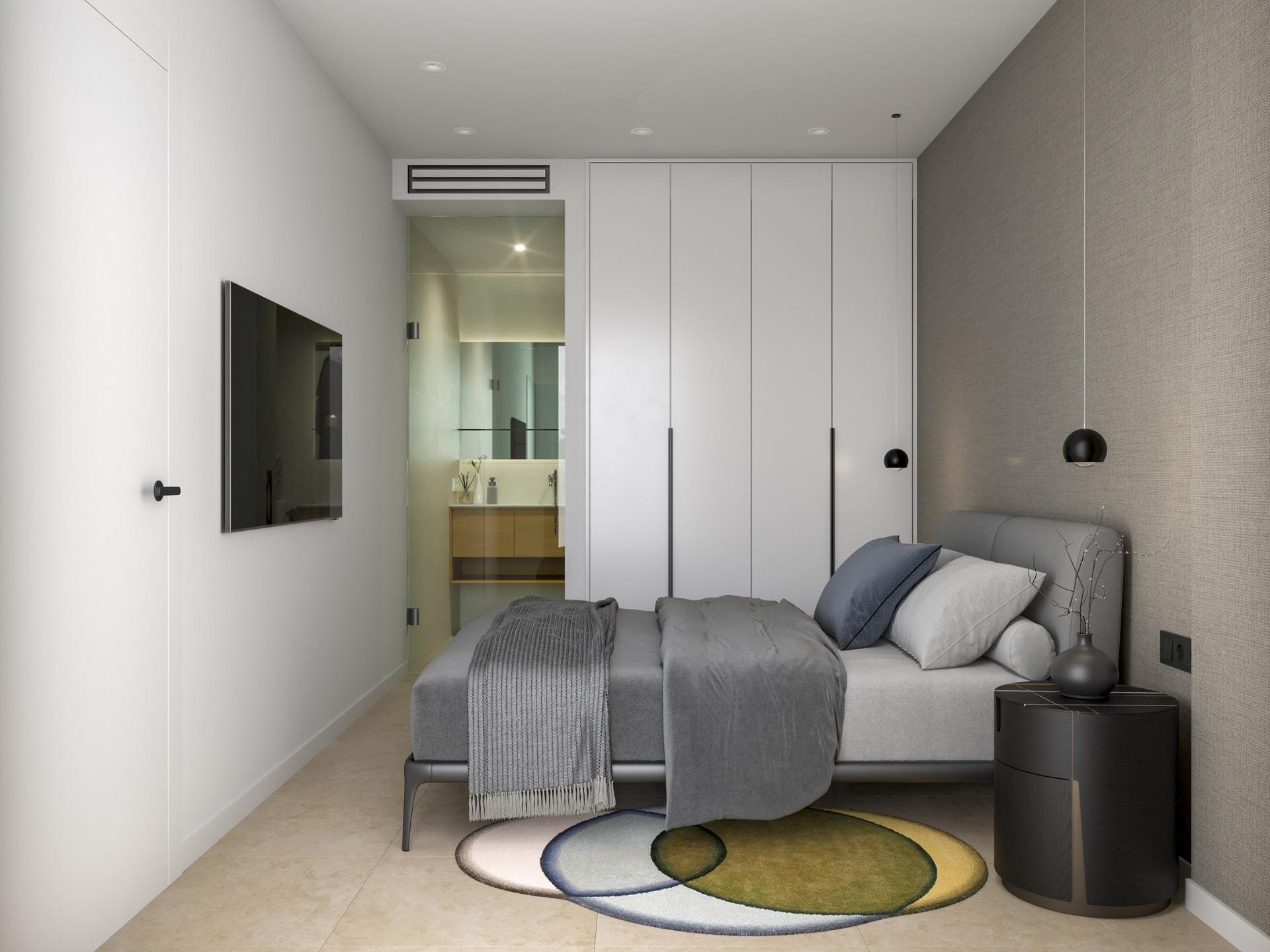 Modern-New-Build-Residences-Just-800-m-from-El-Pinet-Beach-7 Appartamento arredato di nuova costruzione al piano terra con 2 camere e giardino in vendita a La Marina, Elche