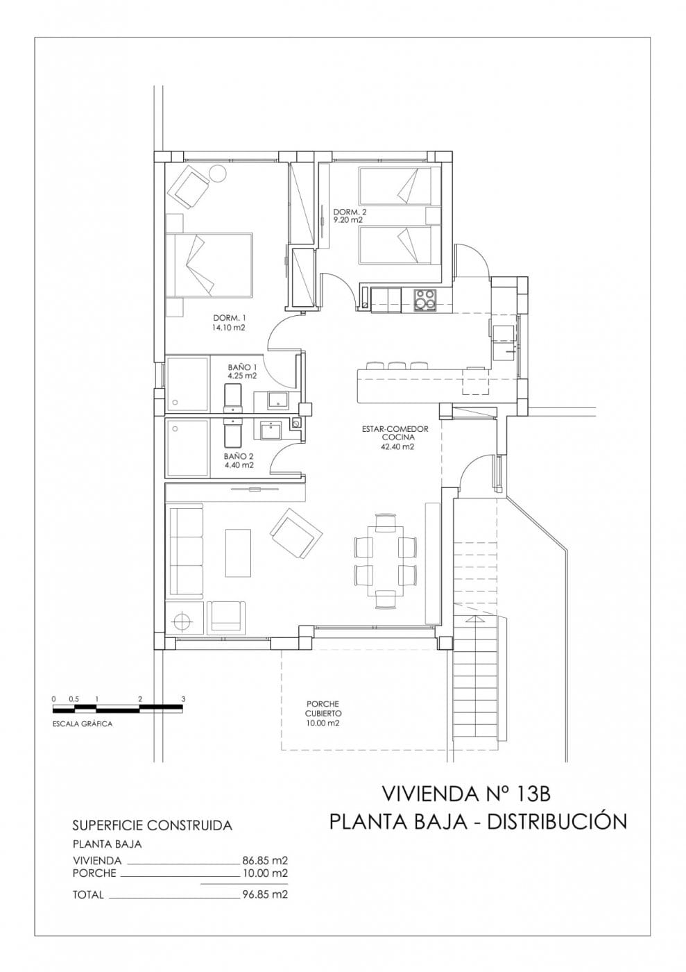 New Build 2 Bedroom Key Ready Fully Furnished Ground Floor Apartment for Sale in San Miguel de Salinas