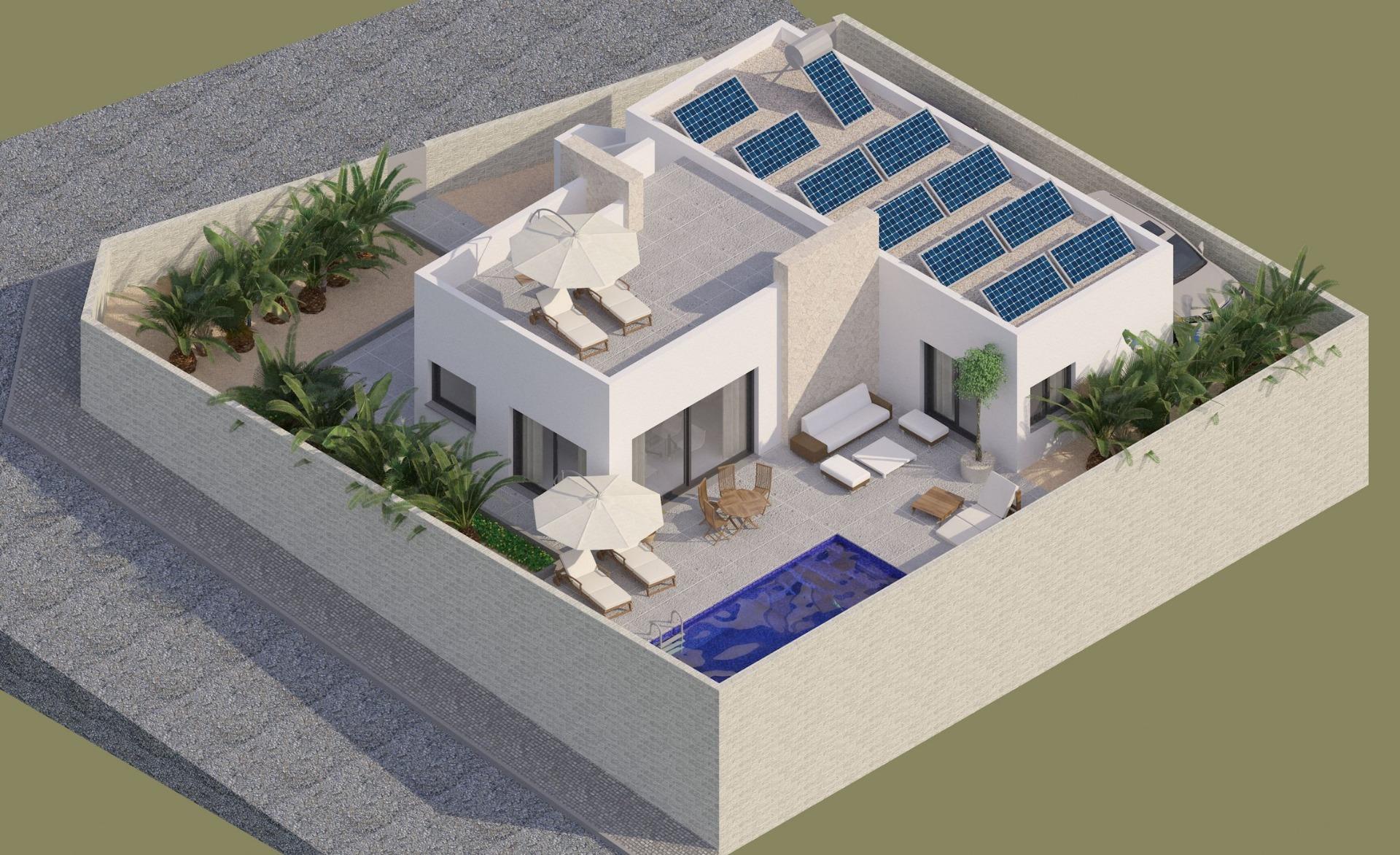 NEW-BUILD-MODERN-VILLA-IN-BENIJOFAR-2 Custom New Build 3 Bedroom Modern Villa with Private Pool for Sale in Benijófar, Alicante