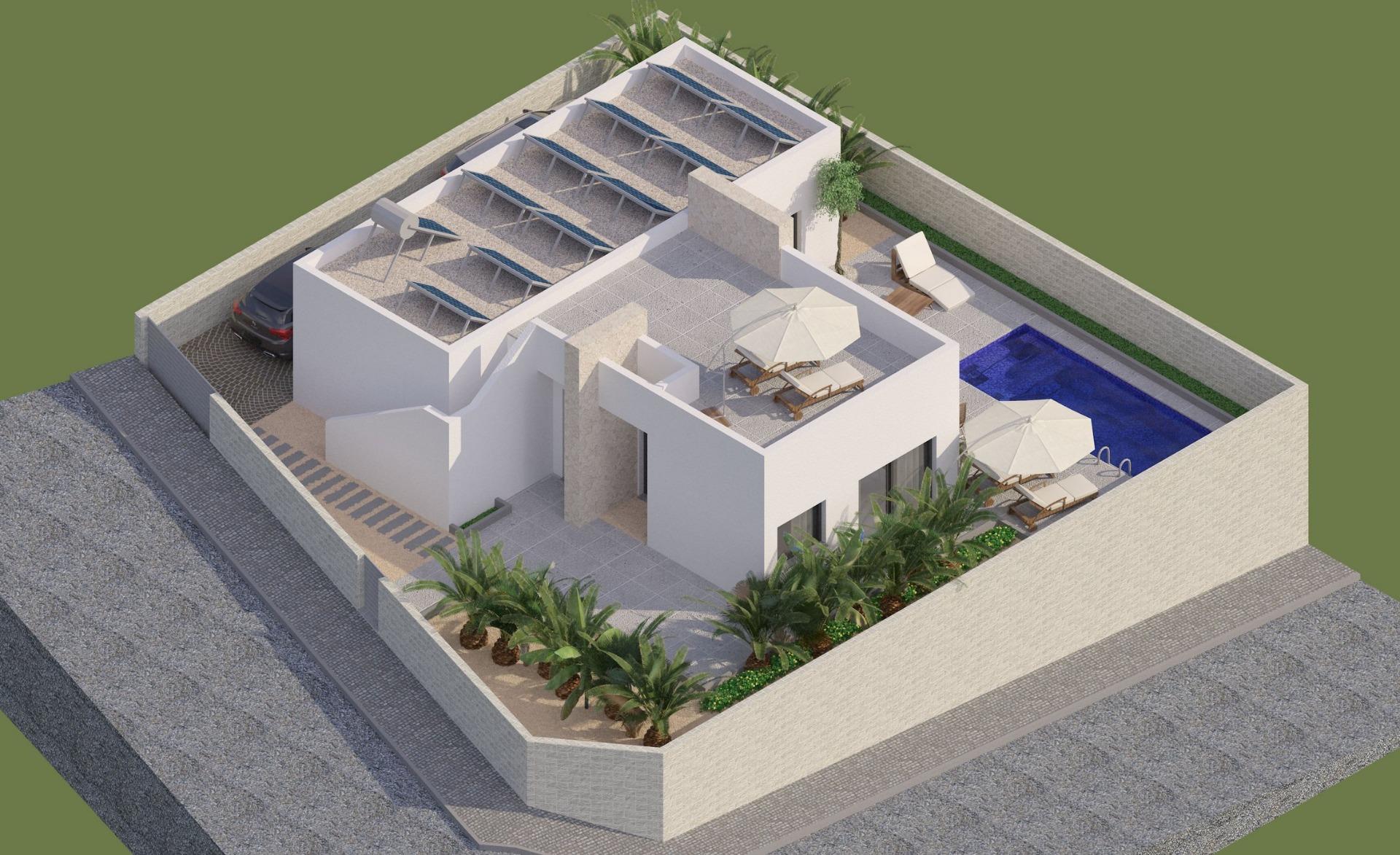 NEW-BUILD-MODERN-VILLA-IN-BENIJOFAR-3 Custom New Build 3 Bedroom Modern Villa with Private Pool for Sale in Benijófar, Alicante