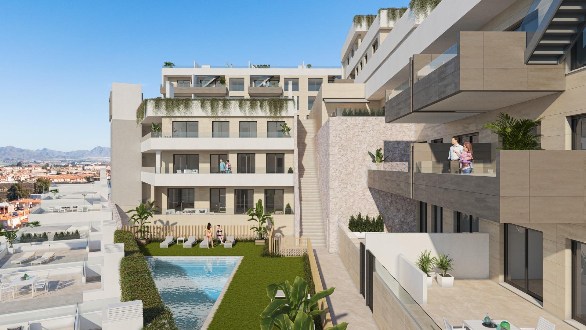 NEW-BUILD-RESIDENTIAL-COMPLEX-IN-AGUILAS-2 Spacious New Build 3 Bedroom Penthouse with Solarium and Sea Views for Sale in Águilas, Costa Cálida