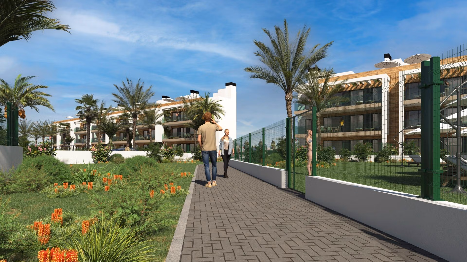 Neubau-Eckwohnung mit 3 Schlafzimmern im ersten Stock und Terrasse zum Verkauf nahe La Serena Golf in Los Alcázares, Murcia