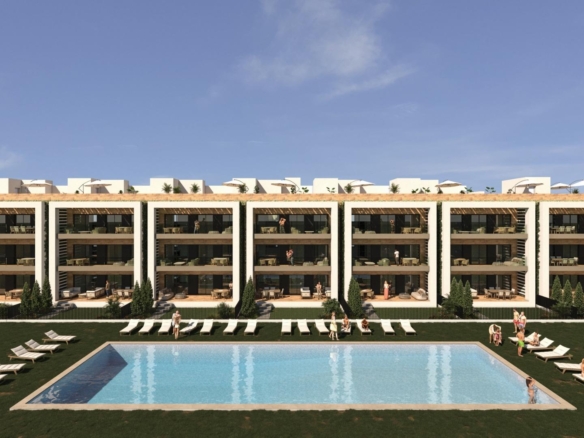 New Build 2 Bedroom Penthouse Apartment with Solarium for Sale Near La Serena Golf in Los Alcázares, Murcia