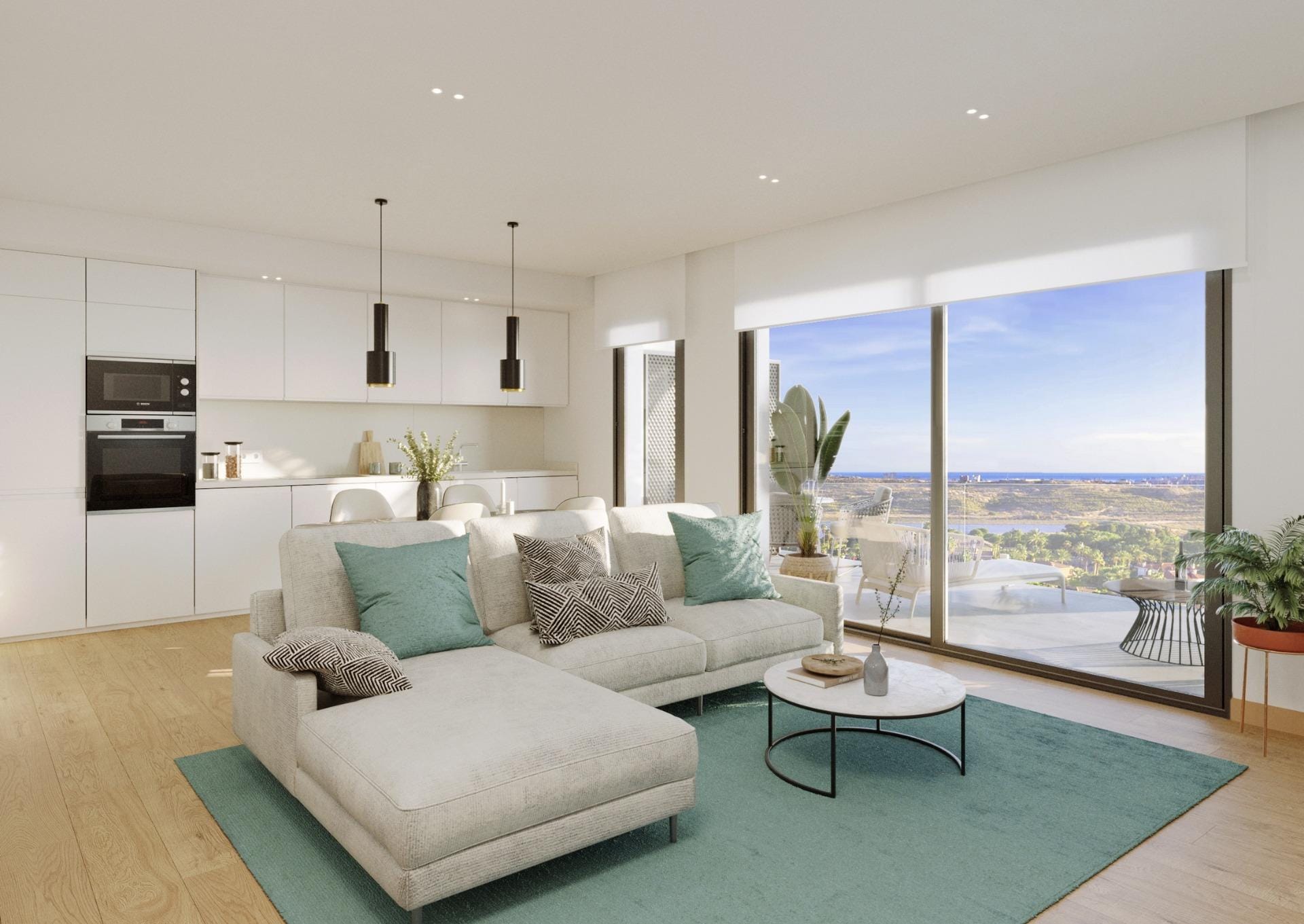 Magnificent New Build 3 Bedroom Penthouse with Sea Views for Sale on Bonalba Golf Course, Mutxamel