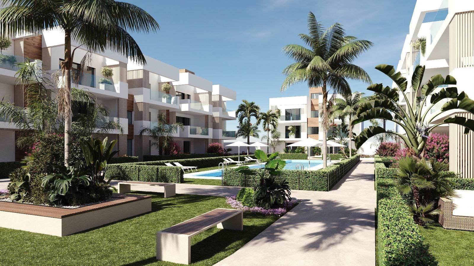Elegant New Build 3 Bedroom Ground Floor Apartment with Garden for Sale in San Pedro del Pinatar