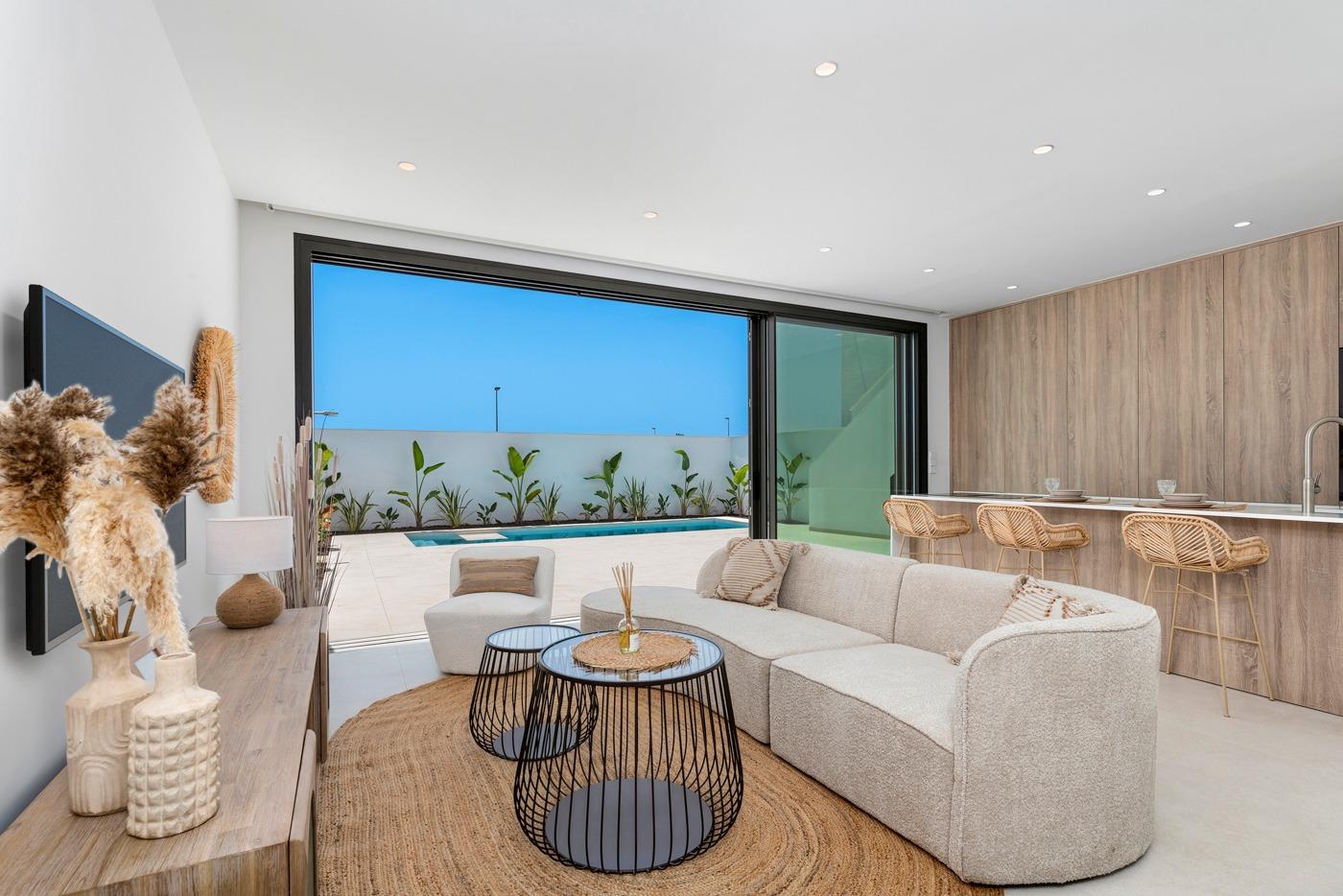 Modern New Build Townhouse with Private Pool for Sale near Serena Golf in Los Alcázares
