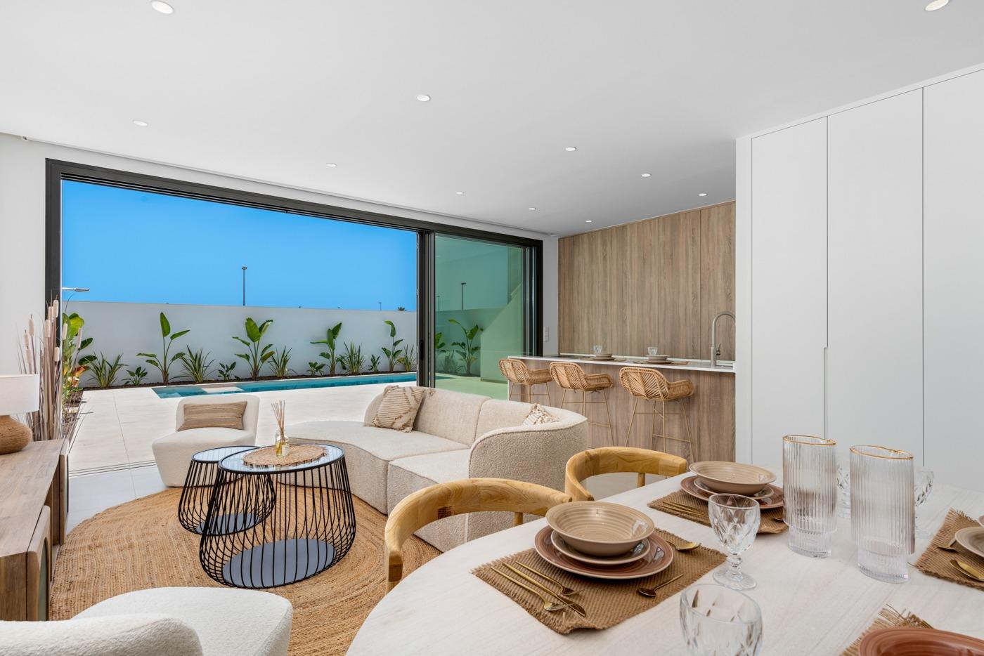 Modern New Build Townhouse with Private Pool for Sale near Serena Golf in Los Alcázares