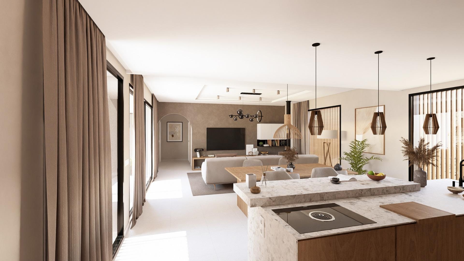 Nowa willa śródziemnomorska z prywatnym basenem na sprzedaż w Altaona Golf Resort, Murcja