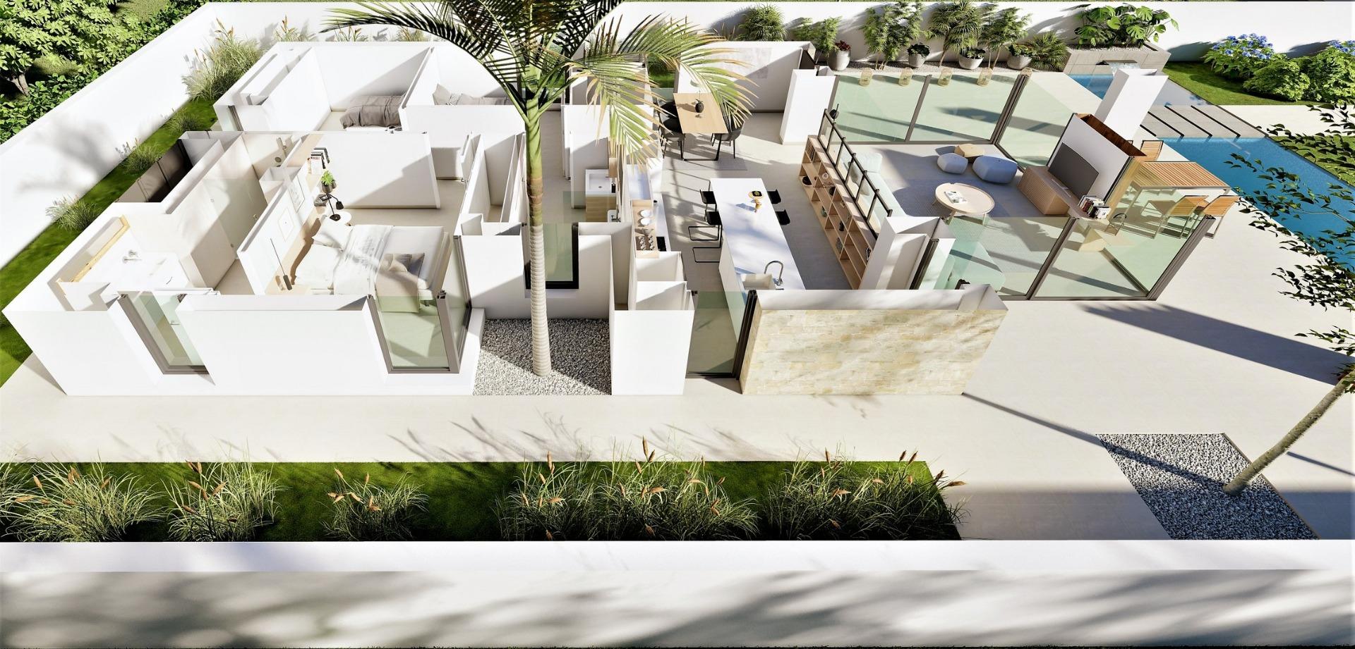 Spectaculaire nieuwbouwvilla met privézwembad te koop in La Marina Urbanisation, Alicante