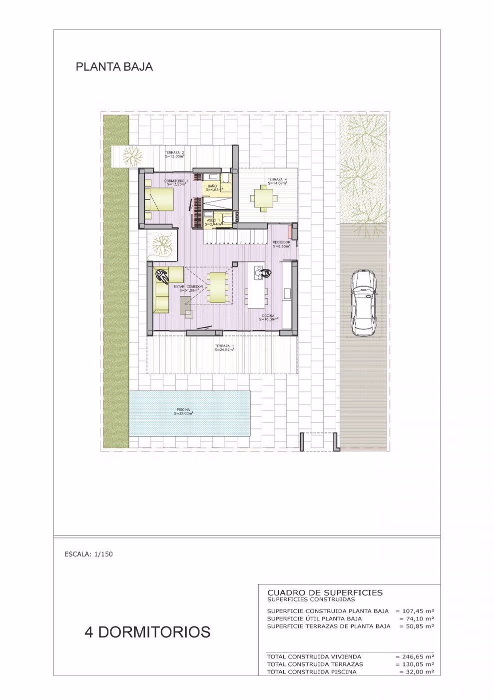 Herrliche Luxusvilla mit 4 Schlafzimmern zum Verkauf, 300 m vom Strand in Campoamor