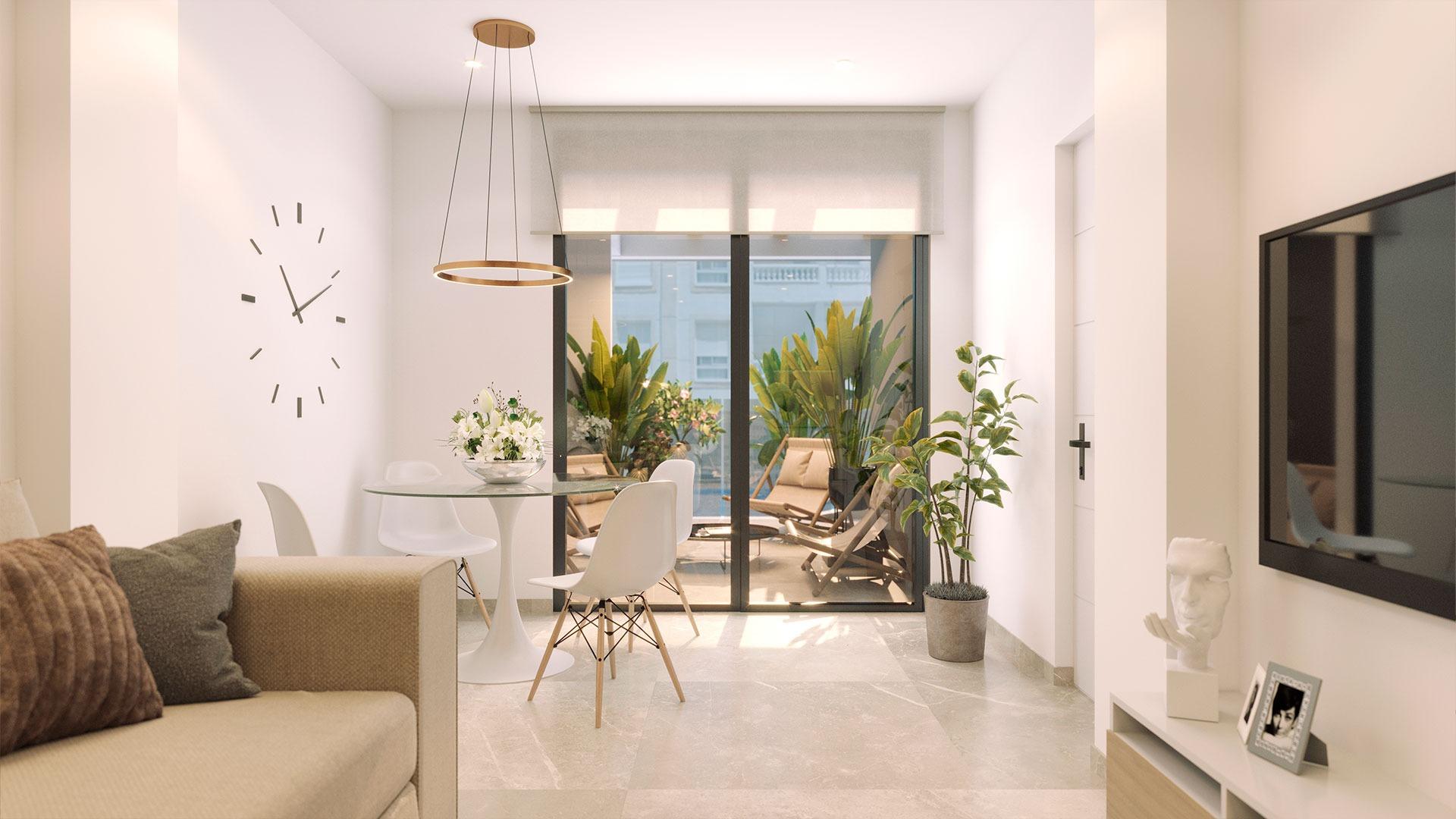 New Build 1 Bedroom Penthouse with Terrace for Sale 200 Metres from the Beach in Torrevieja