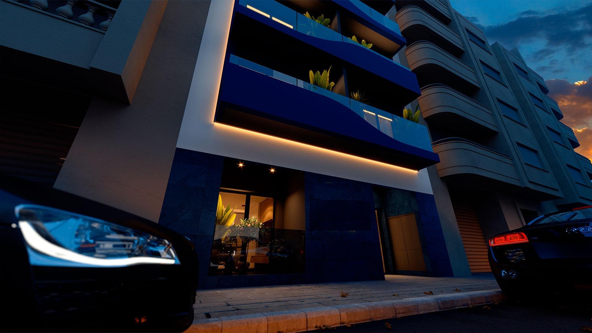 New Build 1 Bedroom Penthouse with Terrace for Sale 200 Metres from the Beach in Torrevieja
