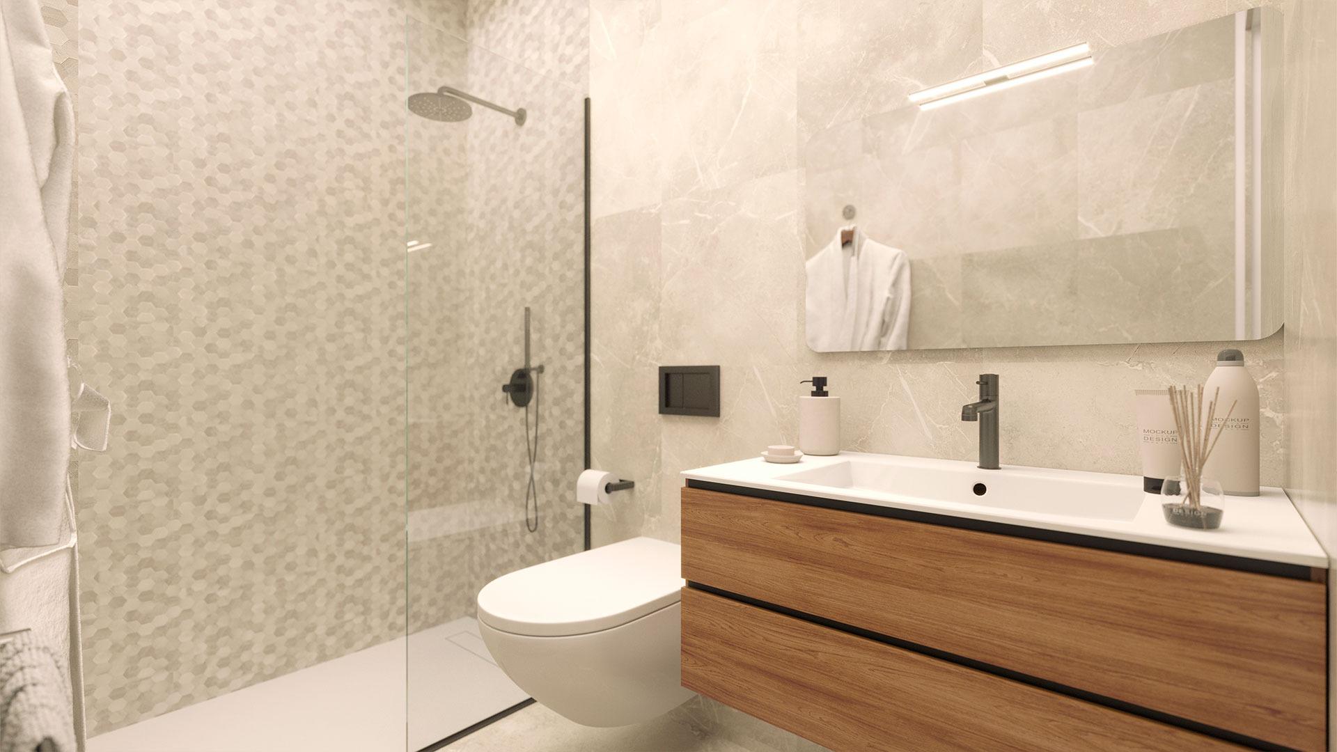 New Build 1 Bedroom Apartment with Terrace for Sale 200 Metres from the Beach in Torrevieja