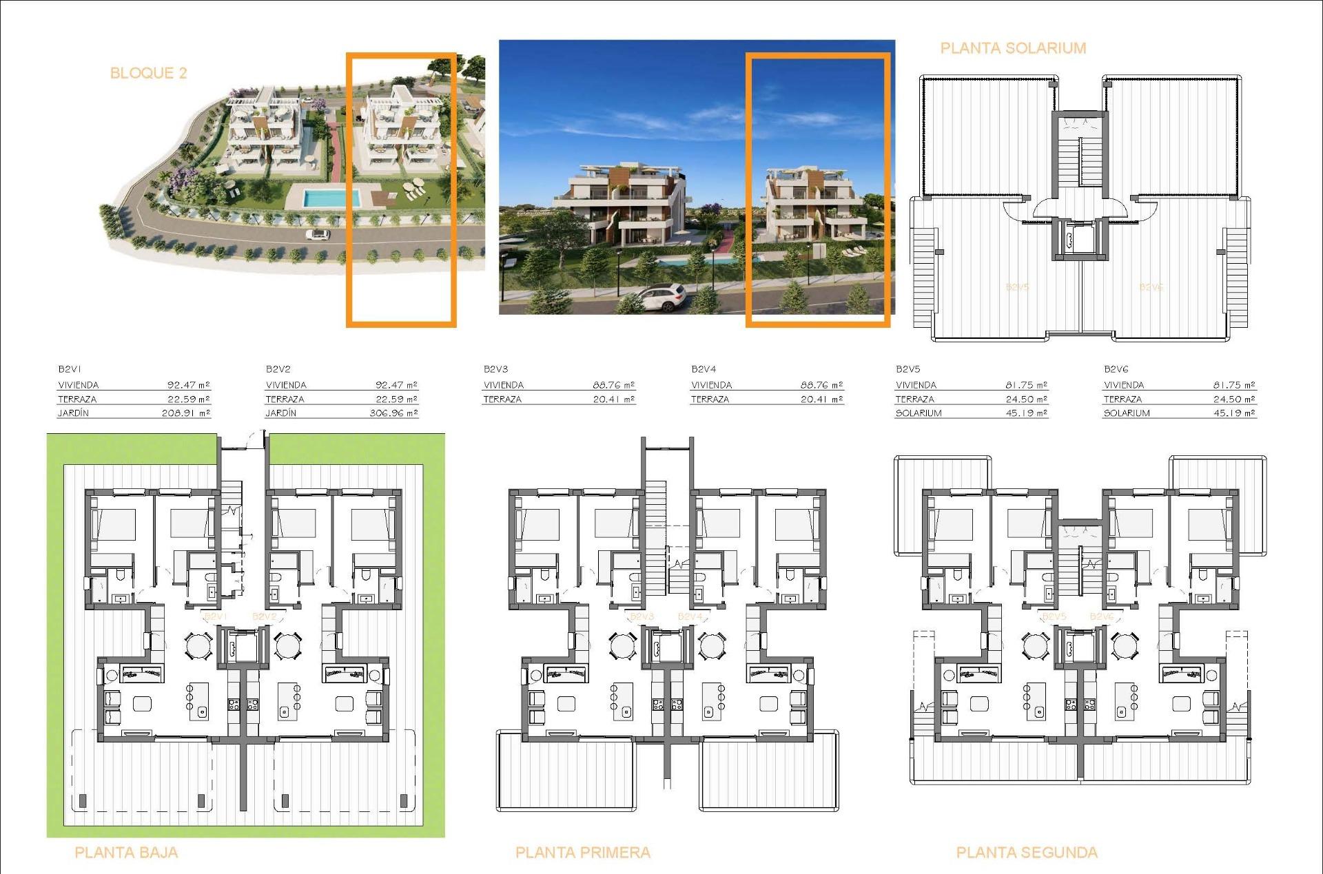 Modern New Build 2 Bedroom Apartment for Sale in Hacienda del Álamo Golf Resort, Murcia
