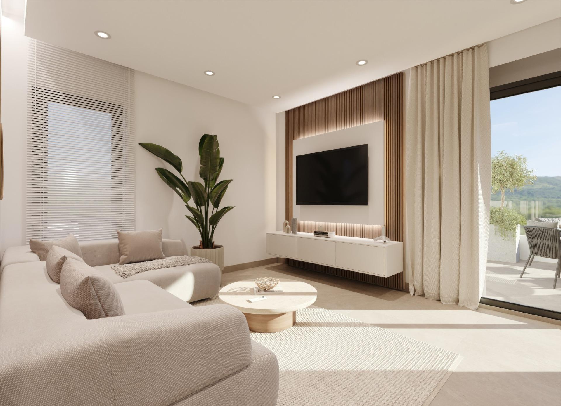 Modern New Build 2 Bedroom Apartment for Sale in Hacienda del Álamo Golf Resort, Murcia