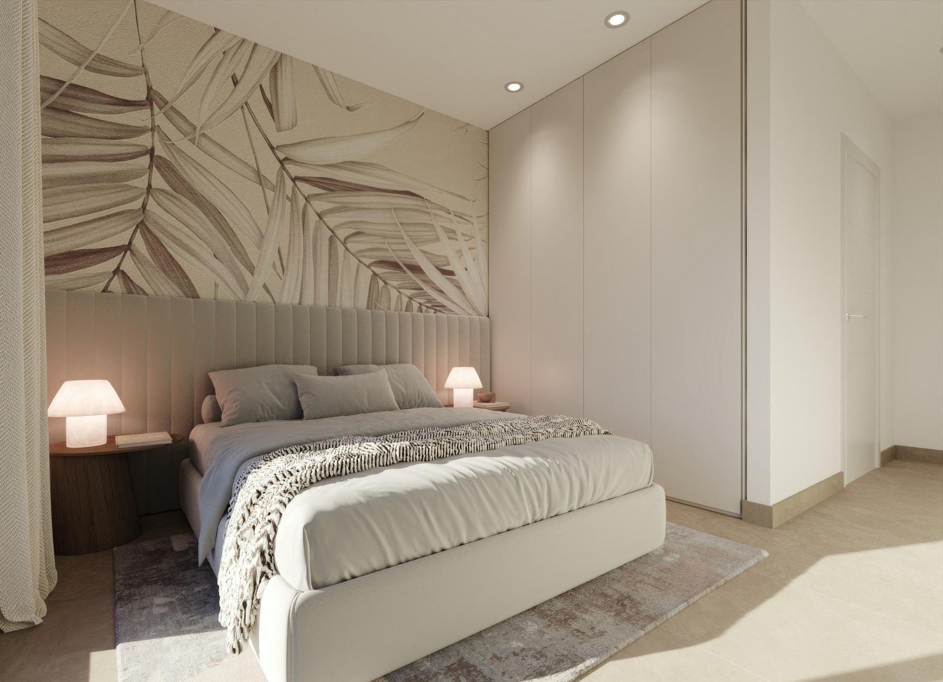 Elegant New Build 2 Bedroom Ground Floor Apartment with Garden for Sale in Hacienda del Álamo Golf Resort, Murcia