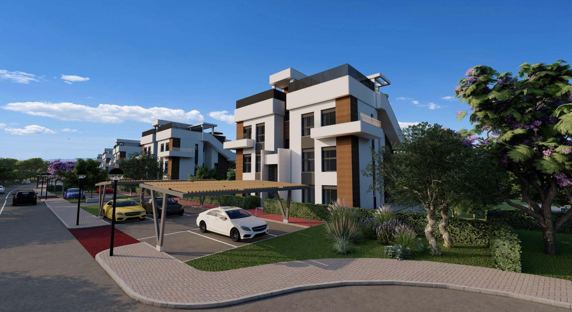 Elegant New Build 2 Bedroom Ground Floor Apartment with Garden for Sale in Hacienda del Álamo Golf Resort, Murcia