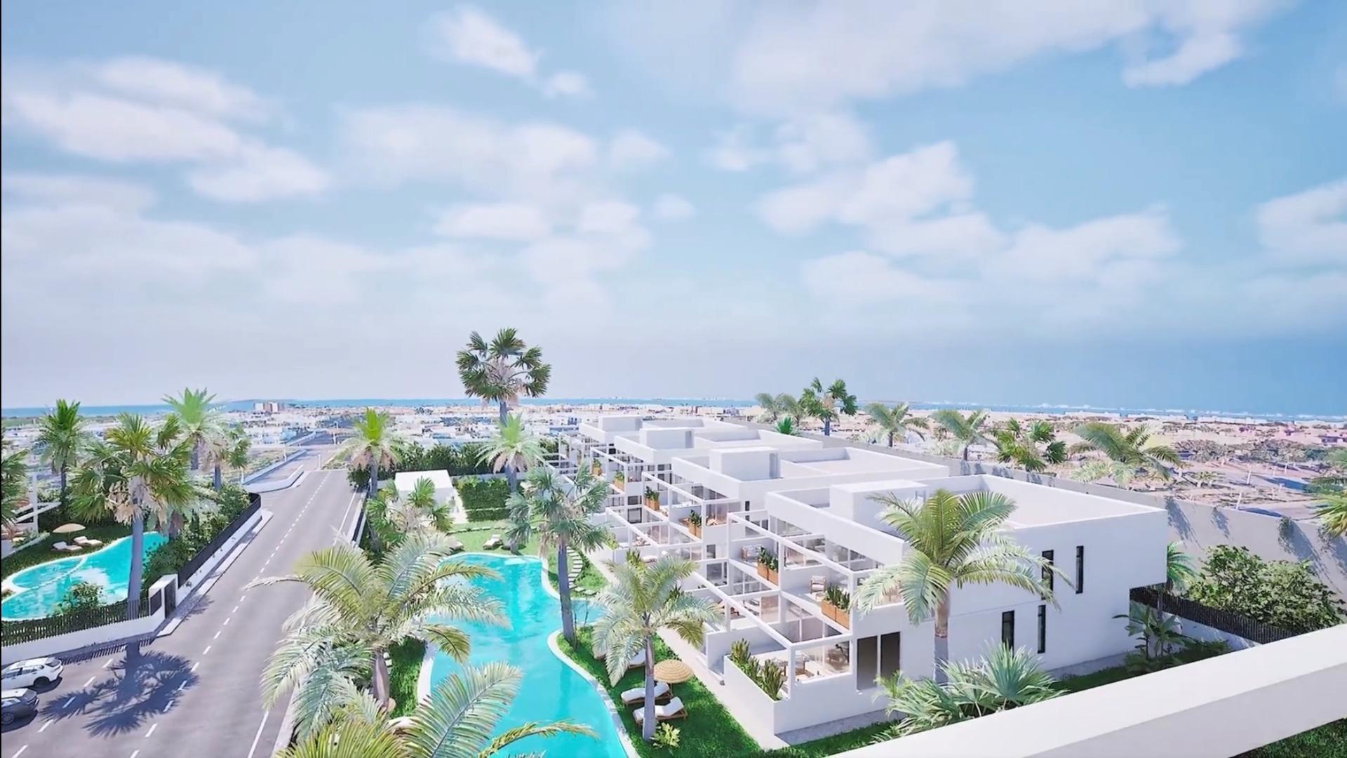 Charming New Build 3 Bedroom Ground Floor Bungalow with Garden for Sale in Mar de Cristal