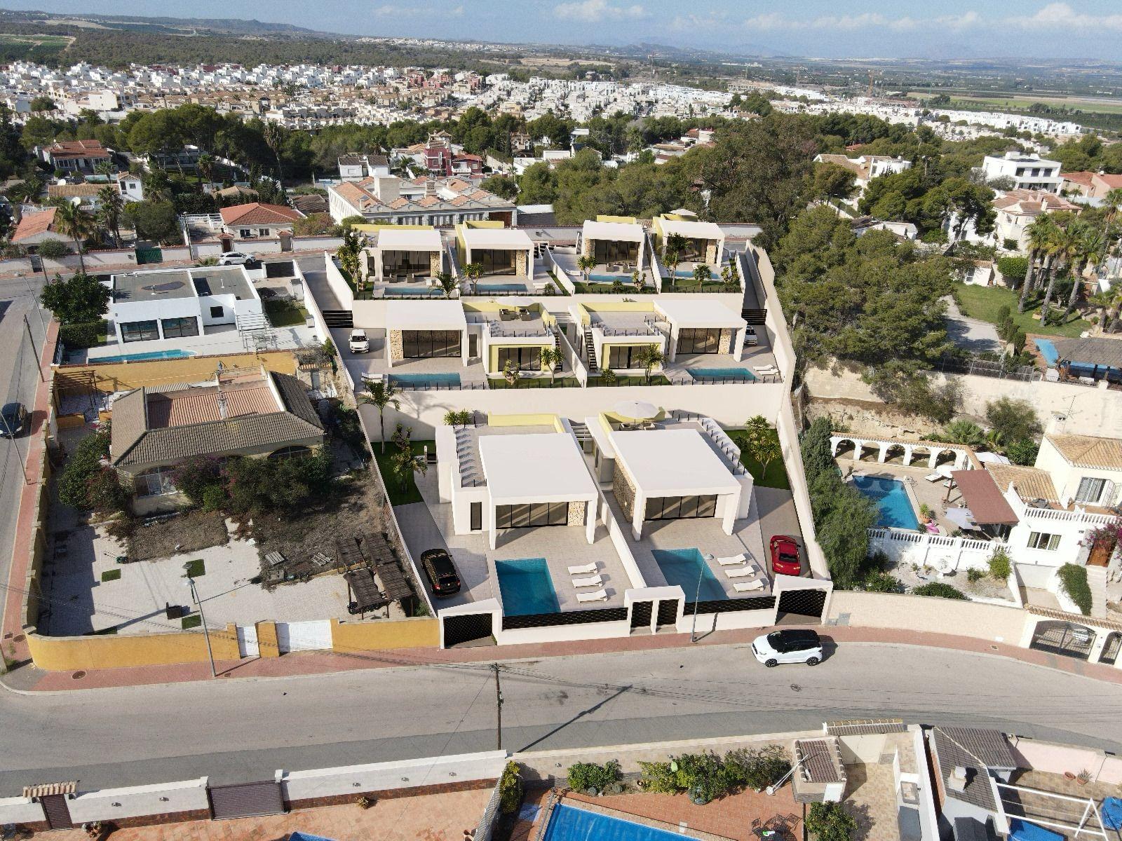 New Build One-Storey Villas with Private Pool for Sale in Los Balcones, Torrevieja, Spain