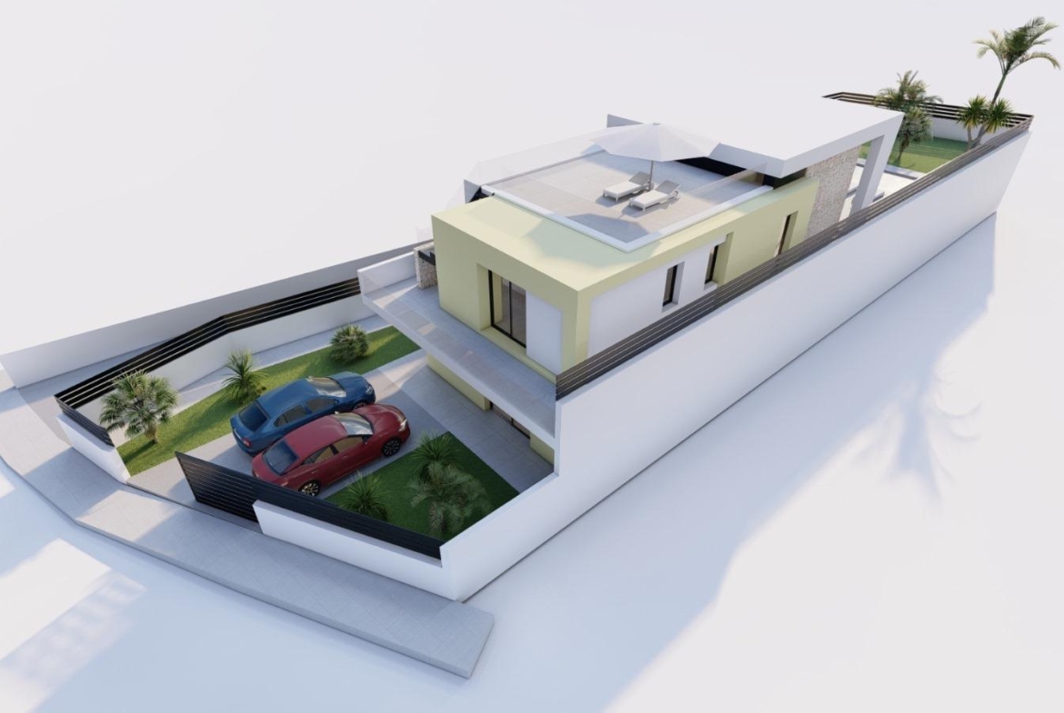 New Build One-Storey Villas with Private Pool for Sale in Los Balcones, Torrevieja, Spain