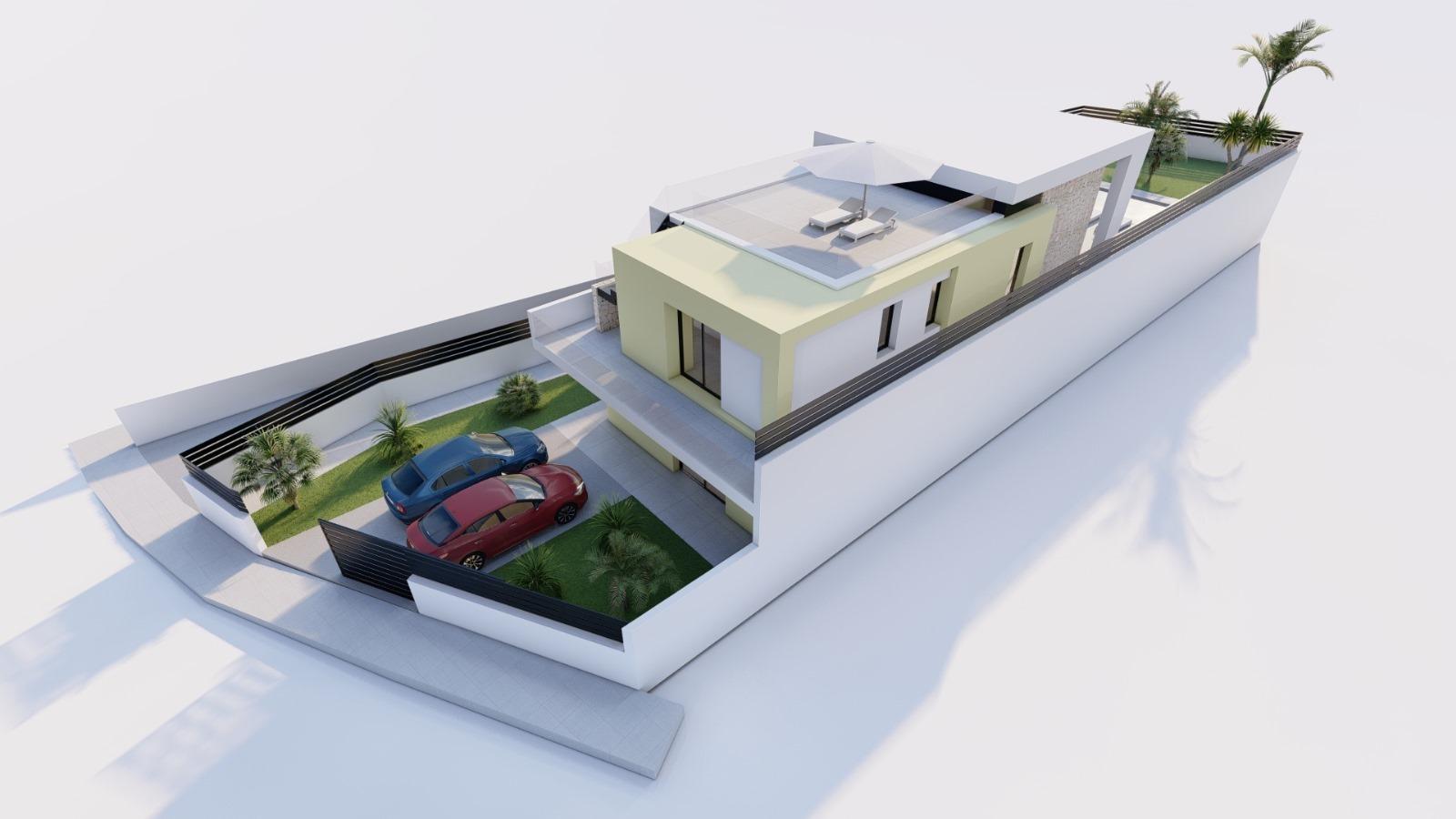 New Build One-Storey Villas with Private Pool for Sale in Los Balcones, Torrevieja, Spain