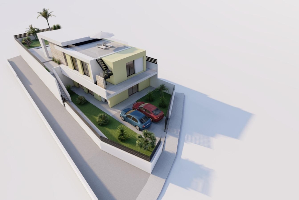 New Build One-Storey Villas with Private Pool for Sale in Los Balcones, Torrevieja, Spain