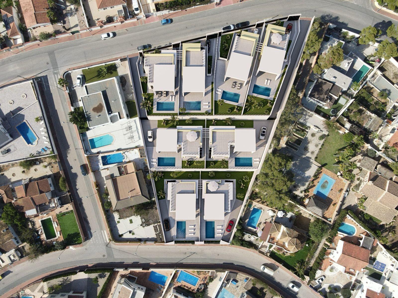 New Build One-Storey Villas with Private Pool for Sale in Los Balcones, Torrevieja, Spain