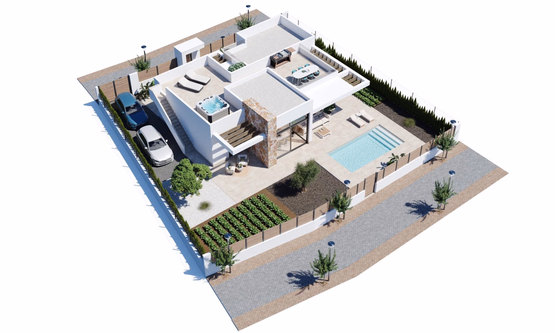 Charming New Build Villa with Private Pool and Solarium for Sale in Hacienda del Álamo Golf Resort