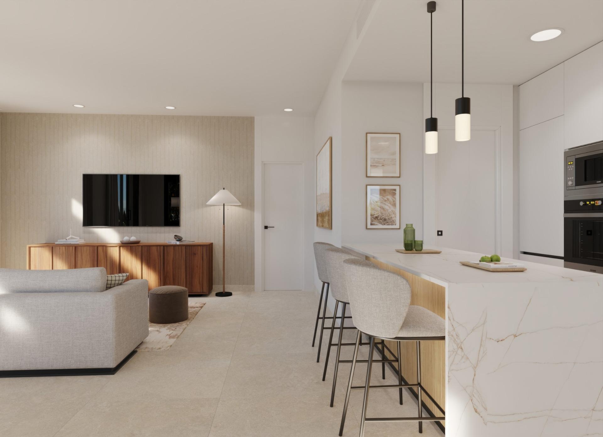 Charming New Build Villas with Private Pool on a Golf Resort for Sale in Fuente Álamo, Murcia