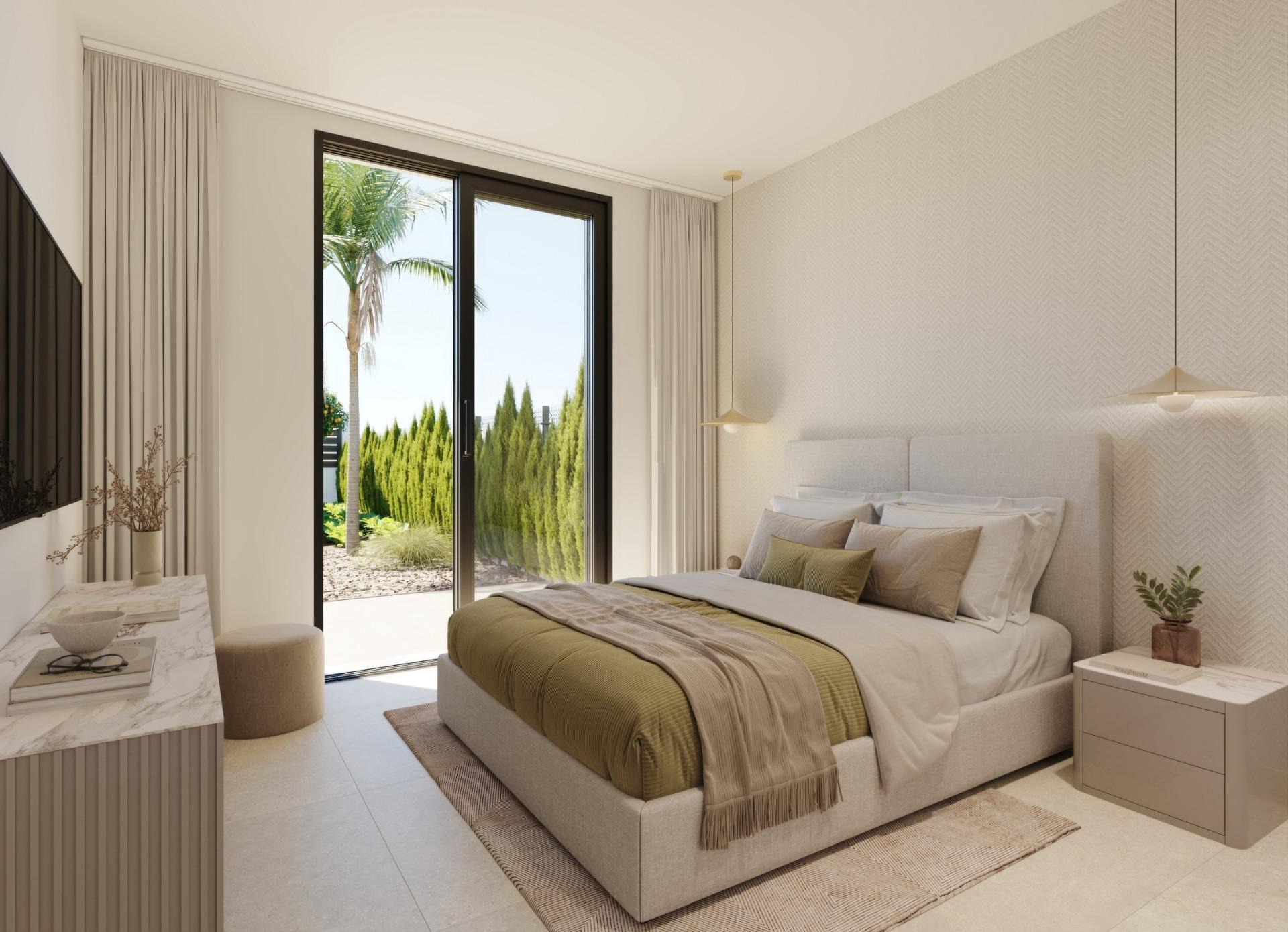 Charming New Build Villas with Private Pool on a Golf Resort for Sale in Fuente Álamo, Murcia