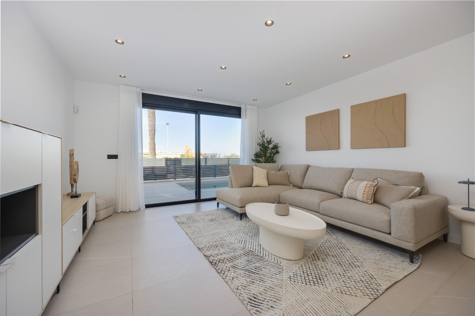 New-Villas-for-Sale-in-Torrevieja-–-2-km-from-the-Sea-7 New Build 3 Bedroom Villa with Private Pool, Rooftop Solarium and Garage for Sale in Torrevieja