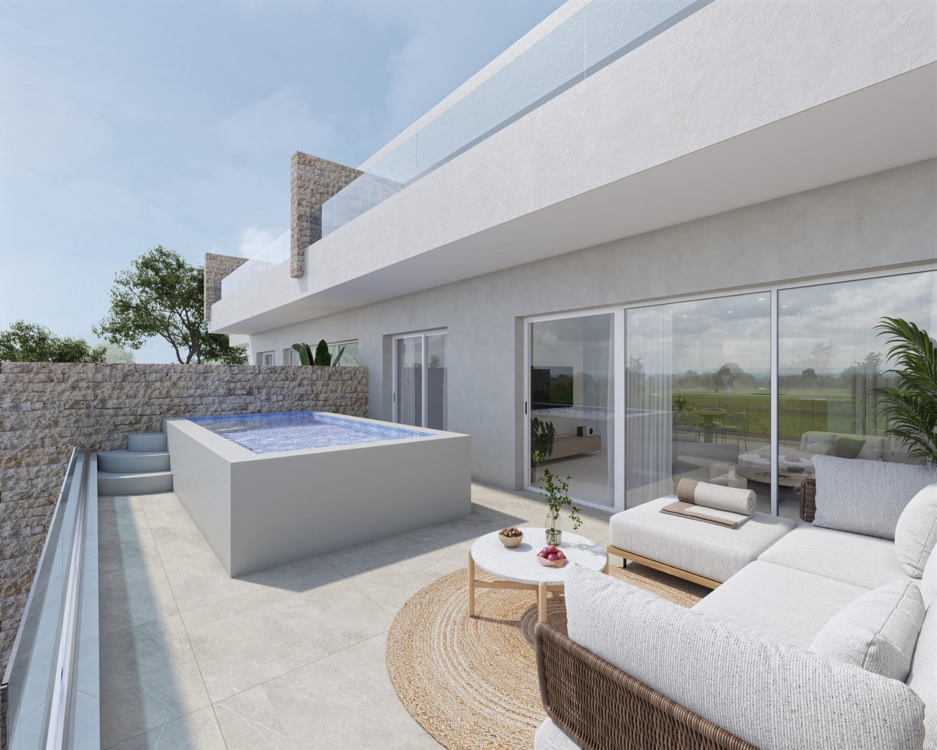 New Build 3 Bedroom Ground Floor Apartment with Private Pool and Garden for Sale in Pilar de la Horadada, Alicante