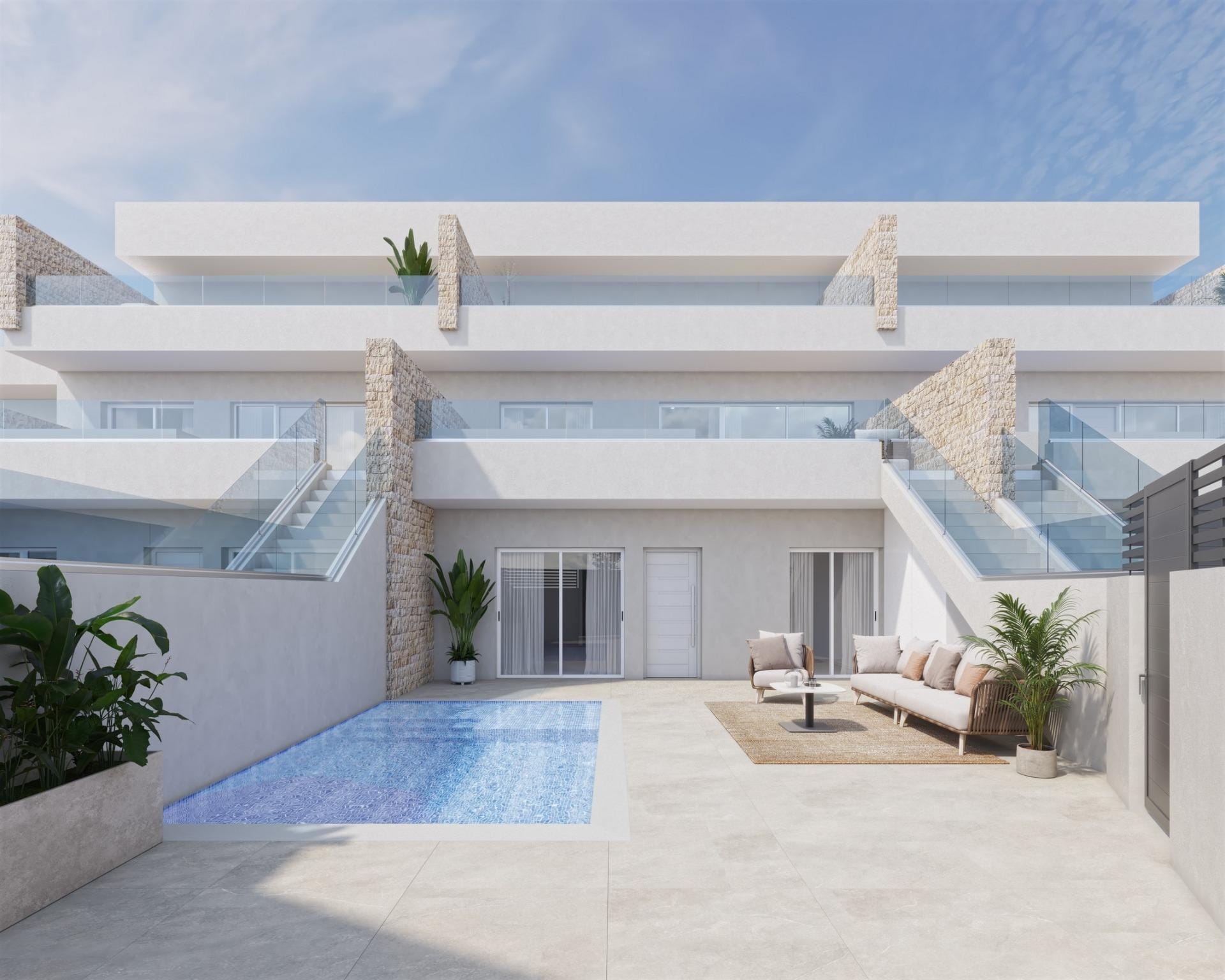 New Build 2 Bedroom Top Floor Apartment with Private Pool and Solarium for Sale in Pilar de la Horadada, Alicante