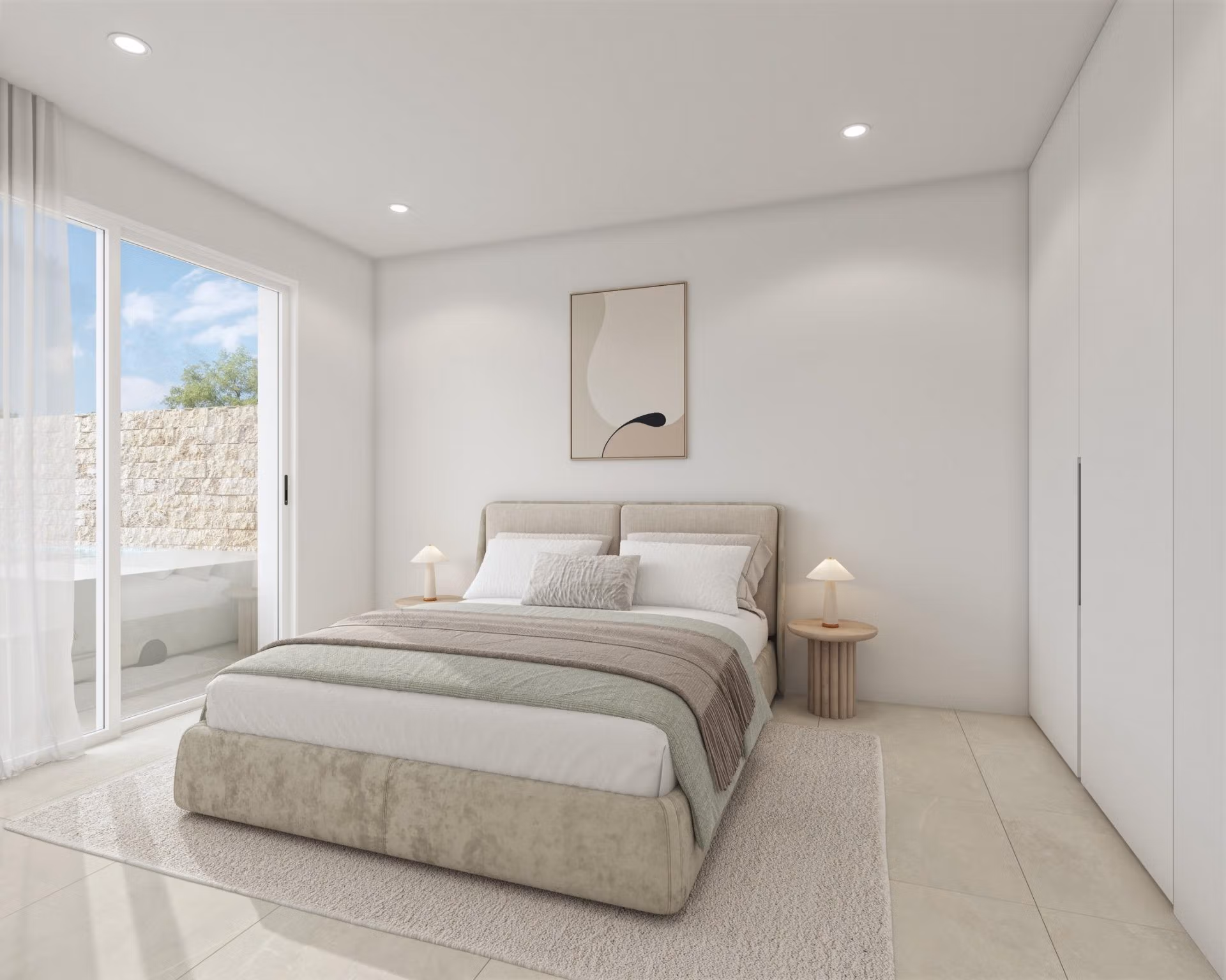 Apartamento de obra nueva en planta alta de 2 dormitorios con piscina privada y solárium en venta en Pilar de la Horadada, Alicante