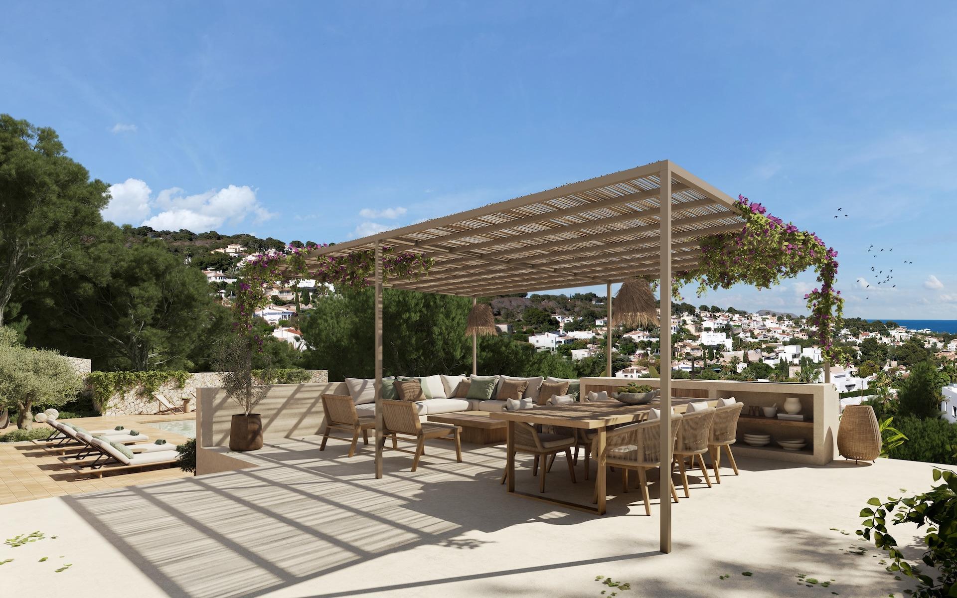 Exceptional New Build 4 Bedroom Villa with Pool and Sea Views for Sale in La Fustera, Benissa