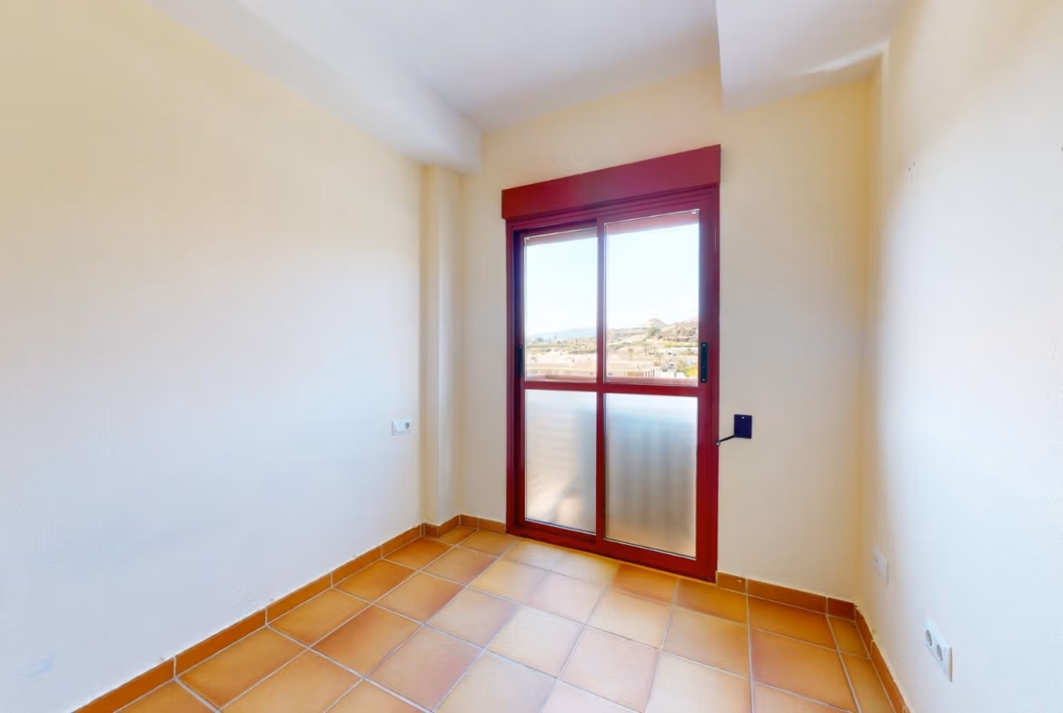 Bright, airy 2-bedroom penthouse room with terracotta tiles and scenic views near Archena, Murcia, in a key-ready luxury home.
