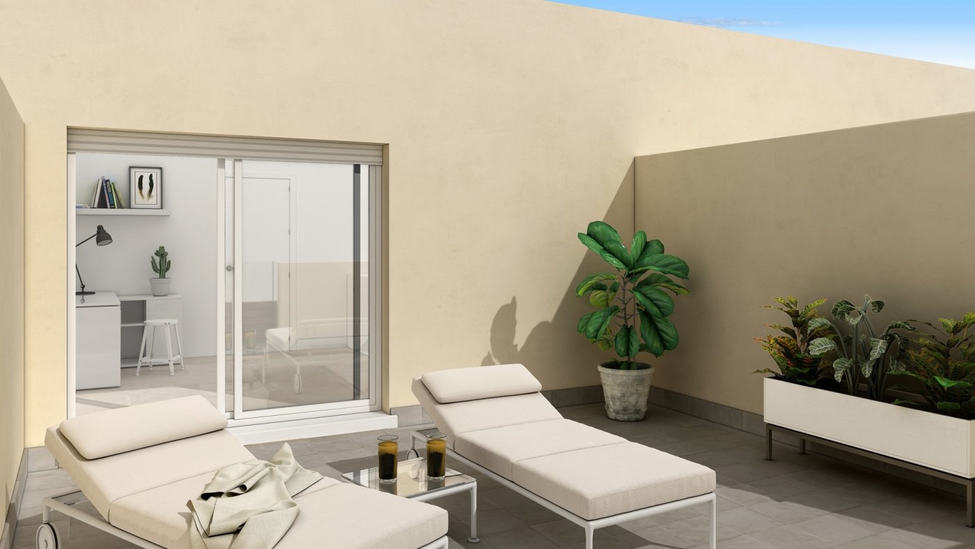 Bright New Build 2 Bedroom Townhouse with Sea Views for Sale in La Manga del Mar Menor