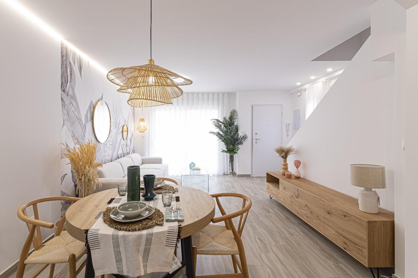 Bright New Build 2 Bedroom Townhouse with Sea Views for Sale in La Manga del Mar Menor