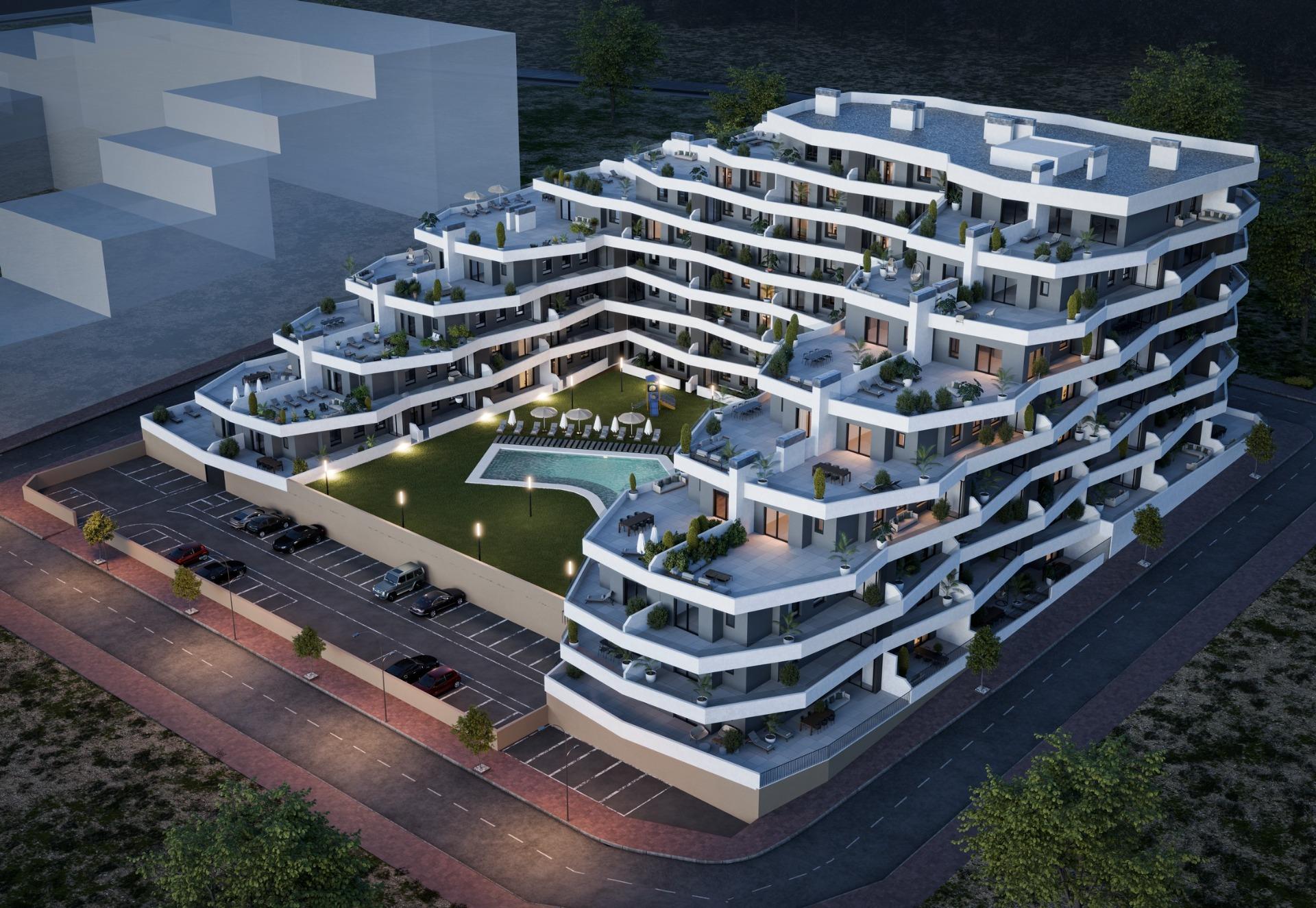 New Build 2 Bedroom Corner Apartment with Huge Terrace for Sale in San Miguel de Salinas