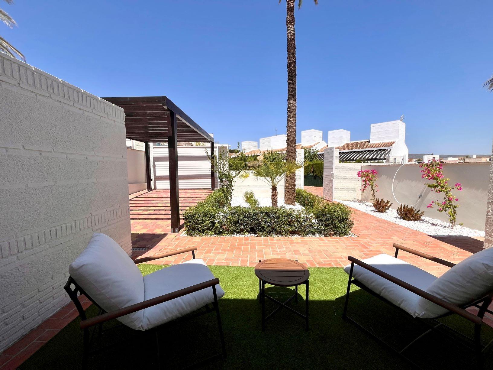 Elegant-One-Level-Townhouses-with-Private-Pool-in-Peraleja-Golf-Resort-–-Costa-Calida-15 Elegant Single-Storey Townhouse with Private Pool and Fireplace for Sale at Peraleja Golf Resort, Sucina