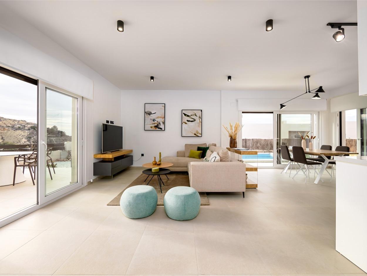Contemporary New Build 3 Bedroom Villa with Private Pool and Panoramic Views for Sale in Balcón de Finestrat