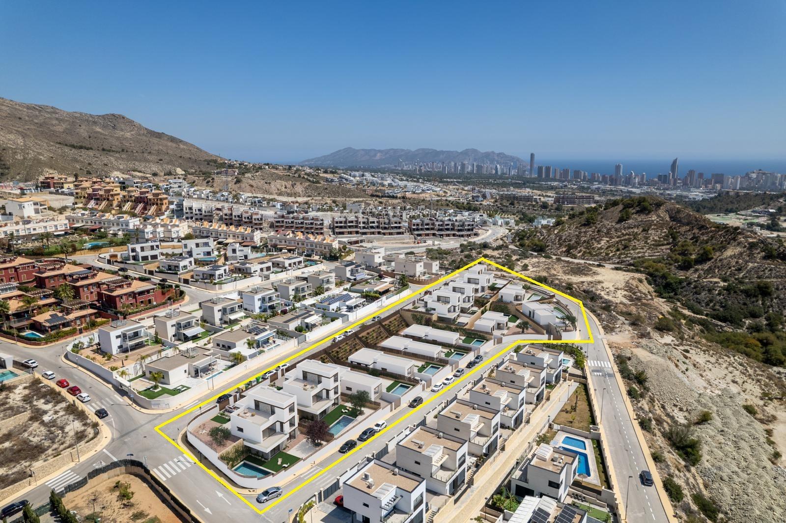 Contemporary New Build 3 Bedroom Villa with Private Pool and Panoramic Views for Sale in Balcón de Finestrat